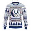 Indianapolis Colts Grateful Dead For Unisex Ugly Christmas Sweater