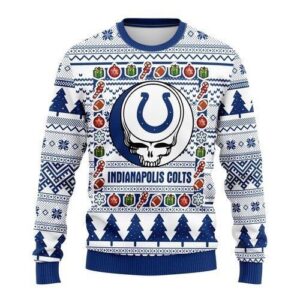 Indianapolis Colts Grateful Dead For Unisex Ugly Christmas Sweater