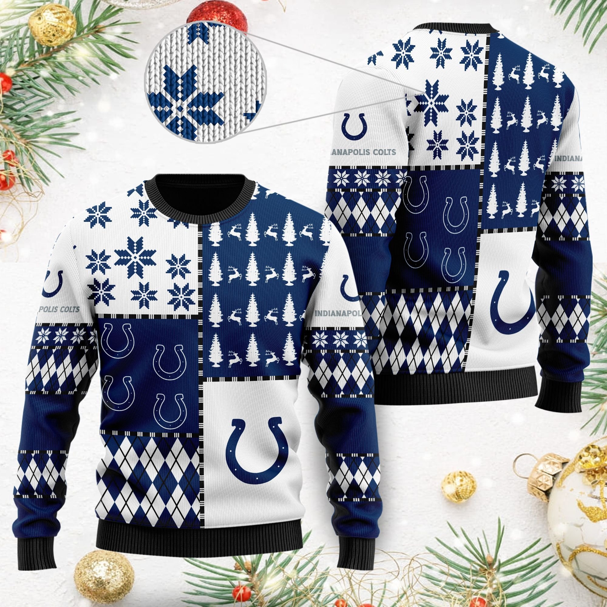 Indianapolis Colts Ugly Christmas Sweaters Best Christmas Gift For Colts Fans Indianapolis Colts Ugly Christmas Sweaters Best Christmas Gift For Colts Fans