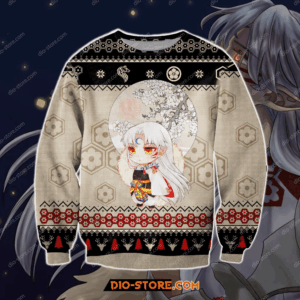 Inuyasha Manga Knitting Pattern For Unisex Ugly Christmas Sweater