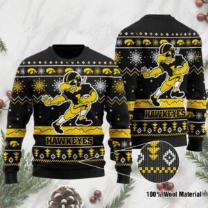 Iowa Hawkeyes Football Ugly Christmas Sweater