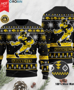 Iowa Hawkeyes football ugly christmas sweater