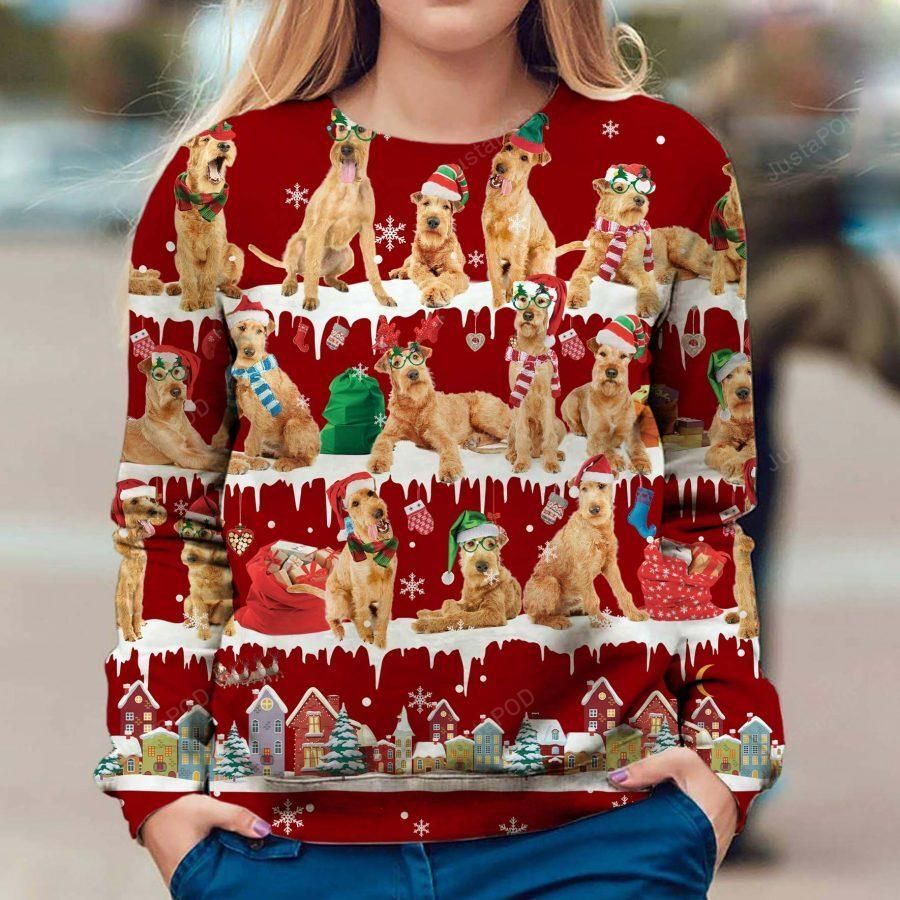 Irish Terrier Snow Christmas Ugly Christmas Sweater Irish Terrier Snow Christmas Ugly Christmas Sweater