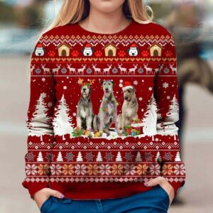 Irish Wolfhound Ugly Christmas Sweater