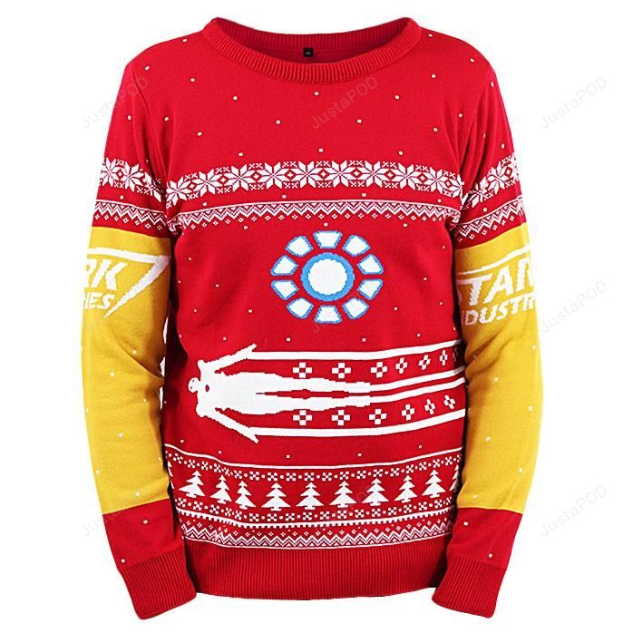 Iron Man Knitted Ugly Sweater Iron Man Knitted Ugly Sweater