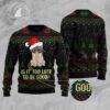 Is It Too Late To Be Good With Grumpy Cat Ugly Christmas Sweater