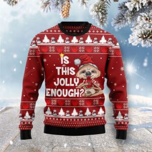 Is This Jolly Enough Sloth Christmas Ugly Sweater