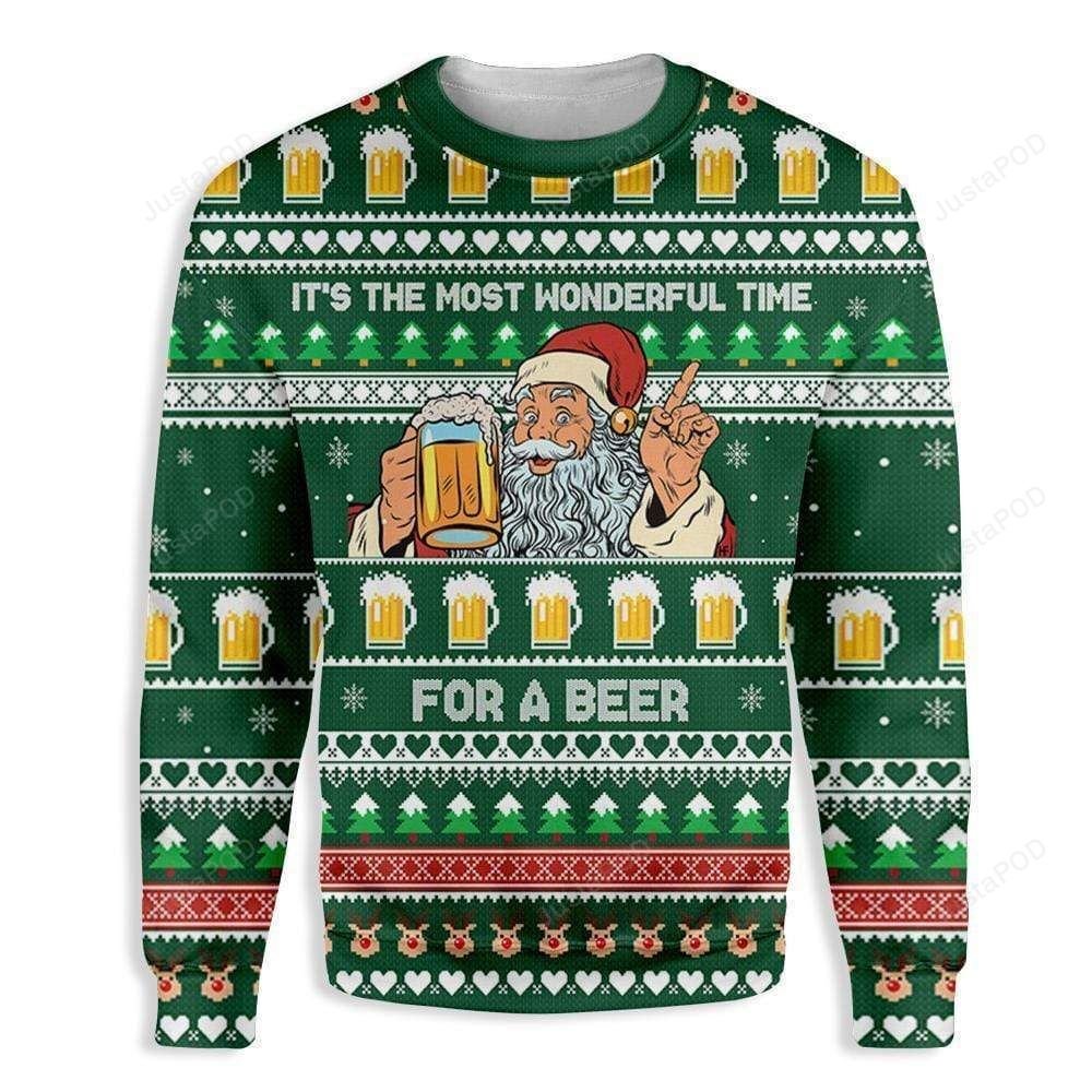 Its The Most Wonderful Occasion For A Beer Santa Ugly Christmas Sweater Its The Most Wonderful Occasion For A Beer Santa Ugly Christmas Sweater