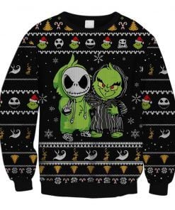 Jack and Grinch Ugly Christmas Sweater