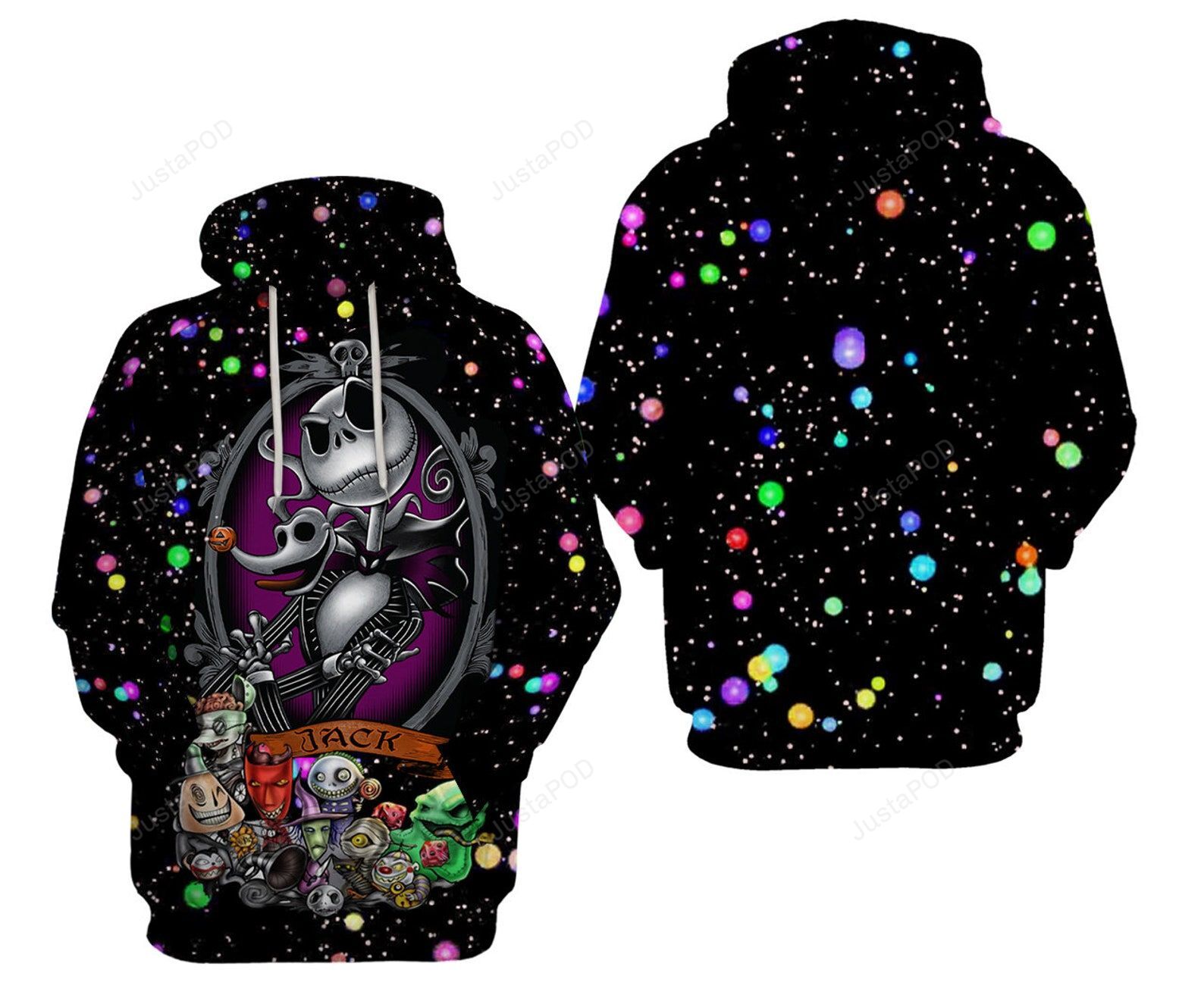 Jack And Sally Nightmare Before Christmas 3D All Over Print Hoodie Jack And Sally Nightmare Before Christmas 3D All Over Print Hoodie