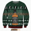 Jack Daniel’S Tennessee Whiskey Knitting Pattern 3D All Over Print Ugly Christmas Sweater