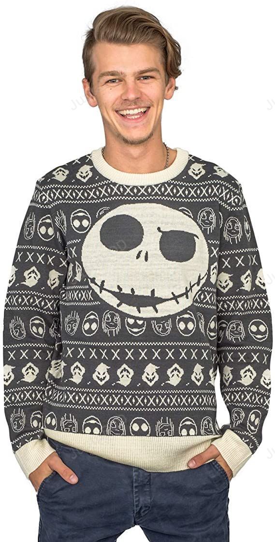 Jack Sally The Nightmare Before Christmas Adult Ugly Sweater Jack Sally The Nightmare Before Christmas Adult Ugly Sweater