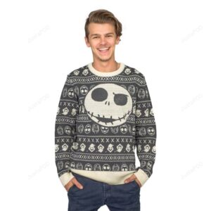 Jack Sally The Nightmare Before Christmas For Unisex Ugly Christmas Sweater