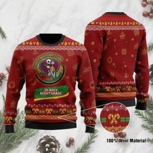 Jack Skellington Christmastown Claw Sally?s Seltzer Deadly Nightshade Ugly Christmas Sweater