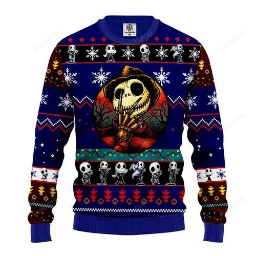 Jack Skellington Ugly Christmas Sweater Jack Skellington Ugly Christmas Sweater