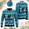 Jacksonville Jaguars Cute The Snoopy Show Football Helmet 3D All Over Print Ugly Christmas Sweater