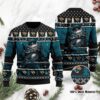 Jacksonville Jaguars Jack Skellington Halloween Ugly Christmas Sweater