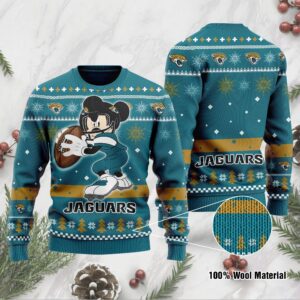 Jacksonville Jaguars Mickey Mouse Funny Ugly Christmas Sweater
