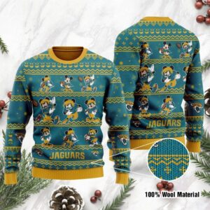 Jacksonville Jaguars Mickey Mouse Ugly Christmas Sweater