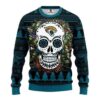 Jacksonville Jaguars Skull Flower Ugly Christmas Sweater