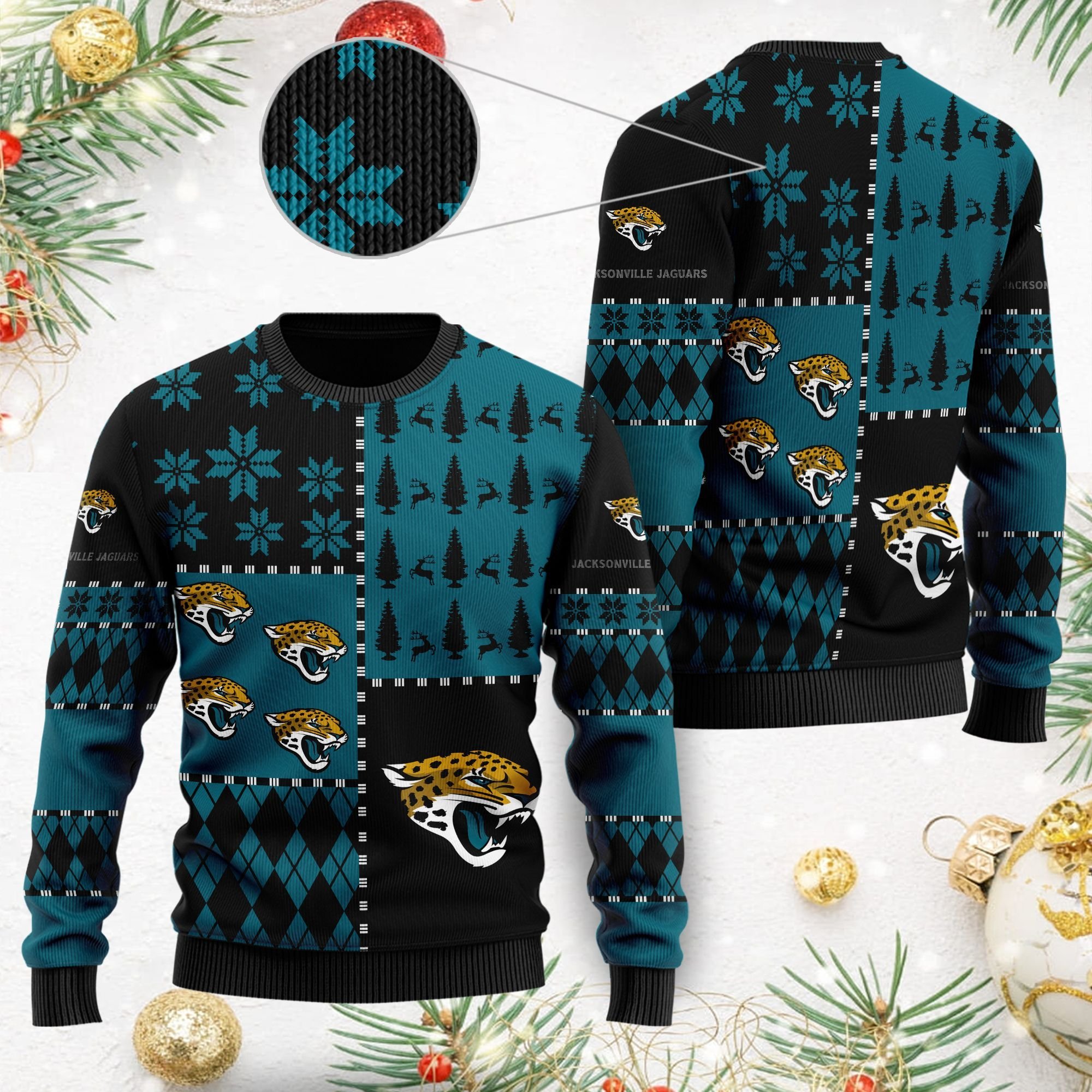 Jacksonville Jaguars Ugly Christmas Sweaters Best Christmas Gift For Jaguars Fans Jacksonville Jaguars Ugly Christmas Sweaters Best Christmas Gift For Jaguars Fans