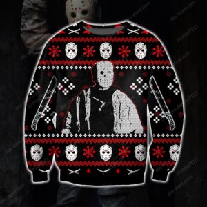 Jason Voorhees Knitting Pattern 3d Print Ugly Sweater