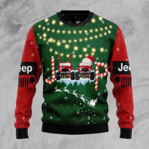 Jeep Car Christmas Ugly Sweater