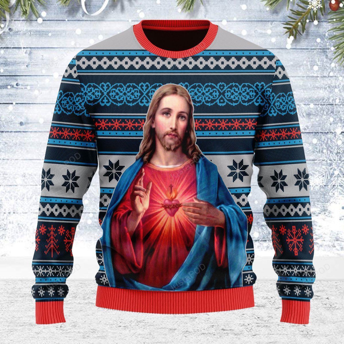 Jesus Christ Ugly Christmas Sweater Jesus Christ Ugly Christmas Sweater
