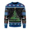 Jesus Christmas Tree For Unisex Ugly Christmas Sweater
