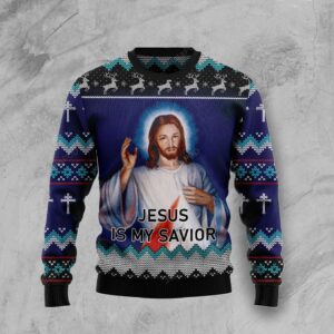 Jesus Is My Savior Christmas Ugly Sweater
