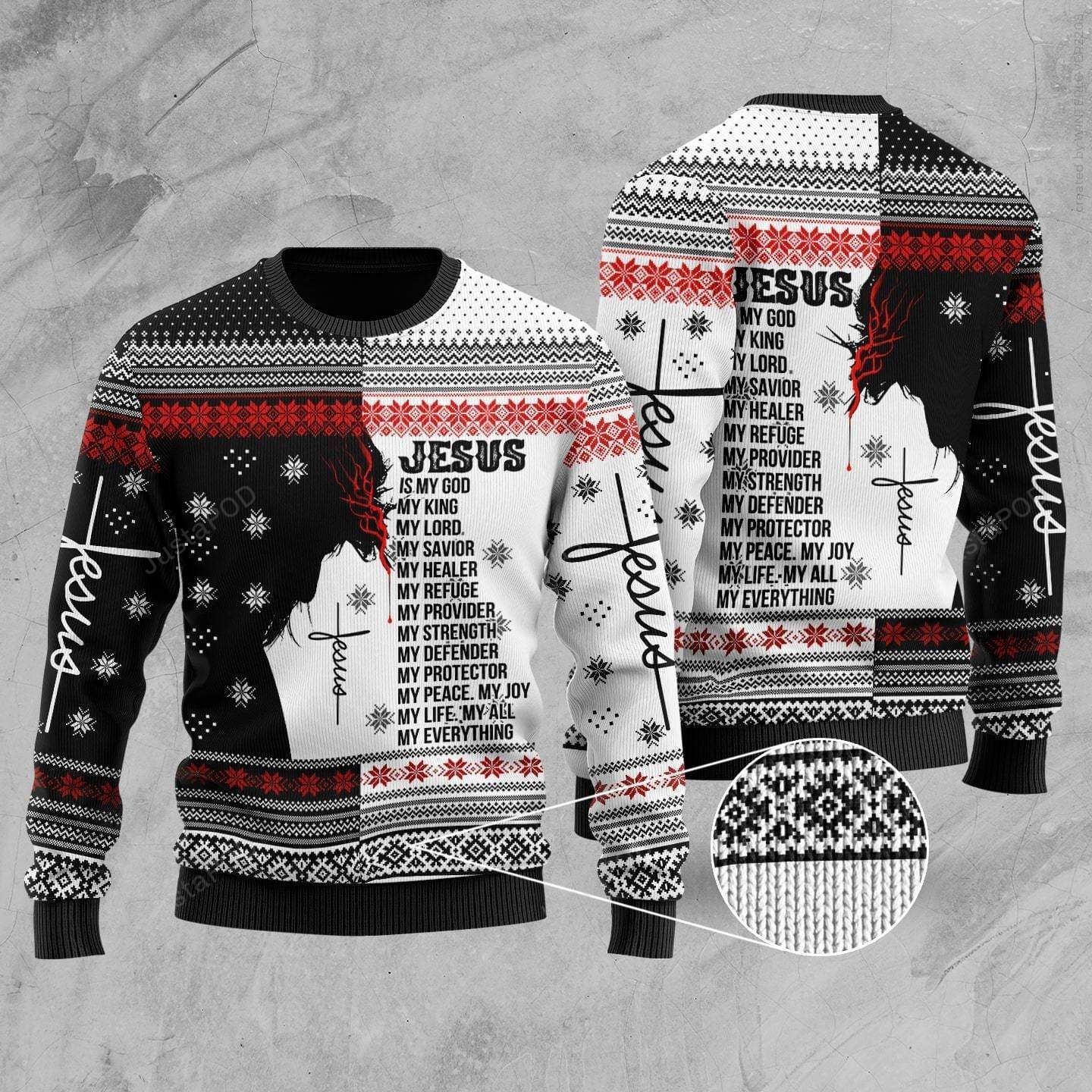 Jesus My Everything Ugly Christmas Sweater Jesus My Everything Ugly Christmas Sweater