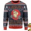 Jesus The Ultimate Deadlifter Ugly Christmas Sweater