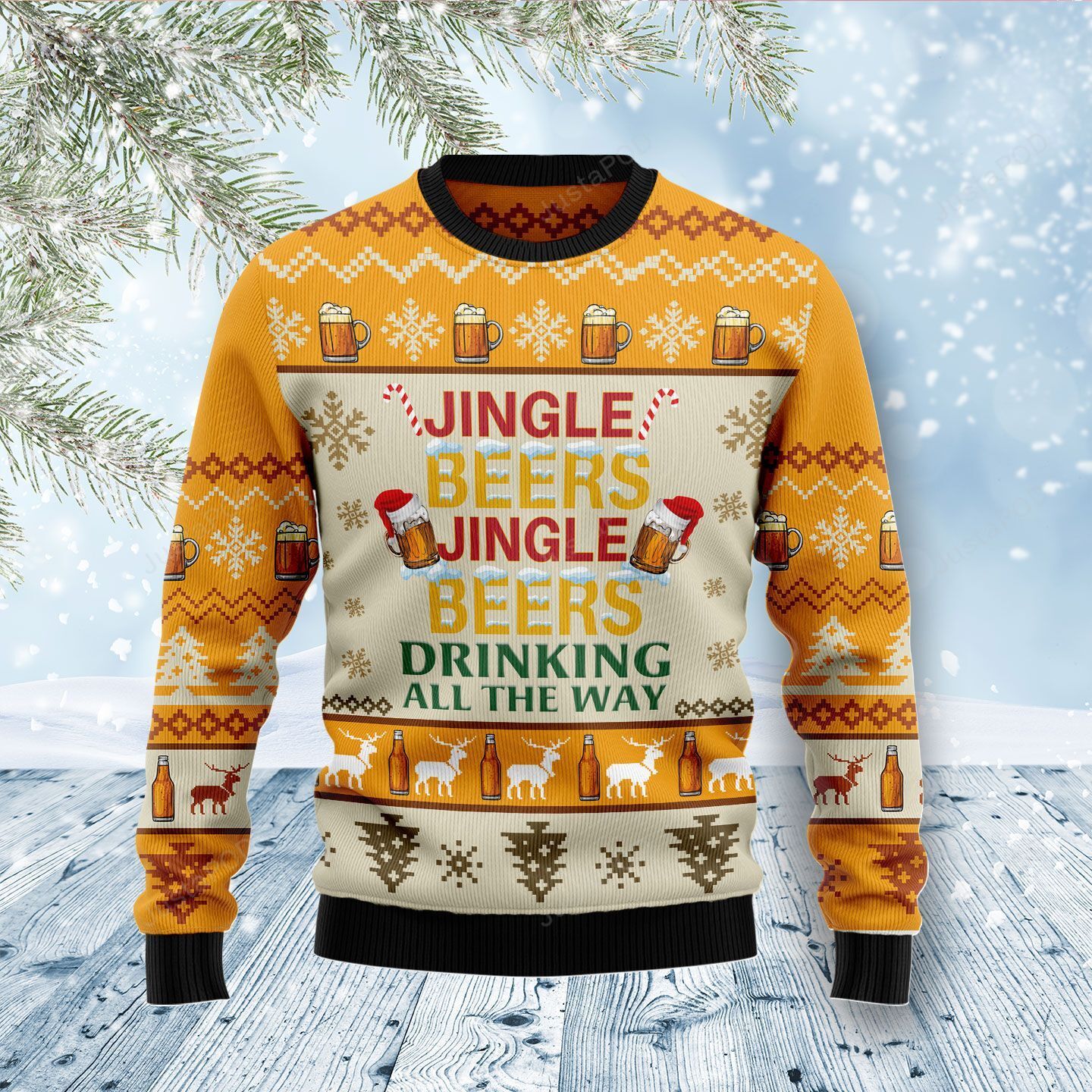Jingel Beer Christmas Ugly Sweater Jingel Beer Christmas Ugly Sweater
