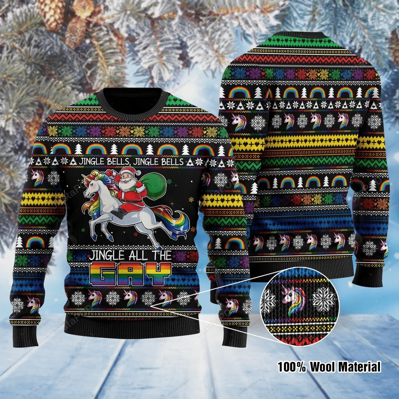 Jingle Bells Ugly Christmas Sweater Jingle Bells Ugly Christmas Sweater