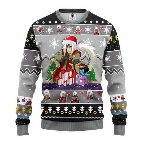 Jiraiya Naruto Anime For Unisex Ugly Christmas Sweater Jiraiya Naruto Anime For Unisex Ugly Christmas Sweater