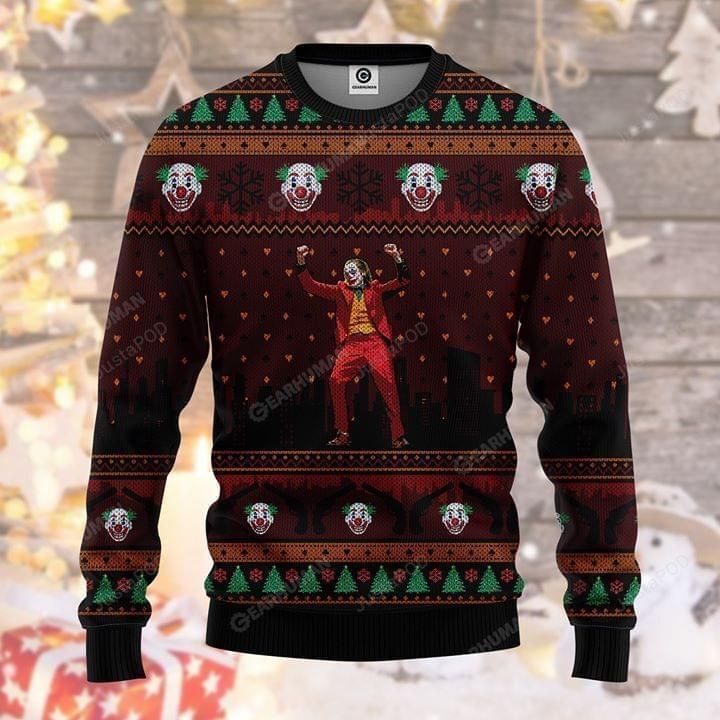 Joker Dancing Ugly Christmas Sweater Joker Dancing Ugly Christmas Sweater