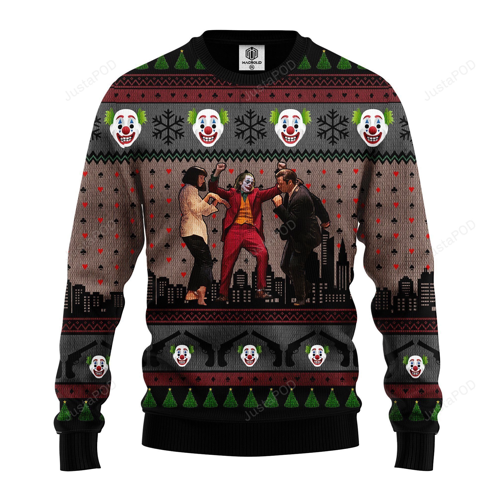 Joker Vs Ugly Christmas Sweater Joker Vs Ugly Christmas Sweater