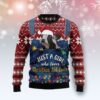 Just A Girl Who Loves Christmas And Cows Christmas Ugly Sweater