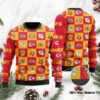 Kansas City Chiefs Logo Checkered Flannel Ugly Christmas Sweater
