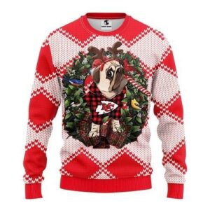 Kansas City Chiefs Pug Dog Ugly Christmas Sweater