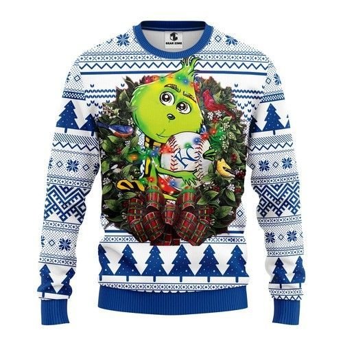 Kansas City Royals Grinch Hug Ugly Christmas Sweater Kansas City Royals Grinch Hug Ugly Christmas Sweater