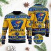 Kansas Jayhawks Football Team Logo Custom Name Personalized Ugly Christmas Sweater
