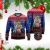 Kansas Jayhawks Ho Ho Ho 3D Print Christmas Wool Sweater