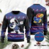Kansas Jayhawks Snoopy Dabbing Holiday Party Ugly Christmas Sweater