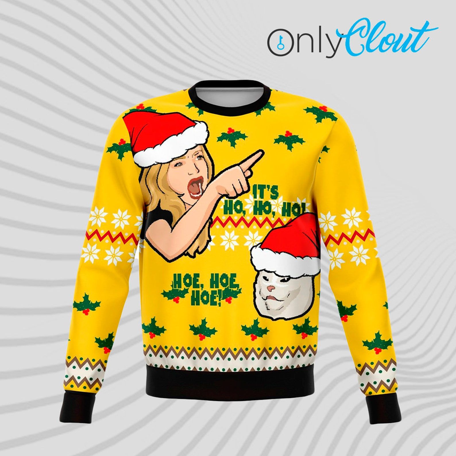 Karen Vs Mean Cat Funny Meme Ugly Christmas Sweater Karen Vs Mean Cat Funny Meme Ugly Christmas Sweater