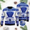 Kentucky Wildcats Football Team Logo Custom Name Personalized Ugly Christmas Sweater
