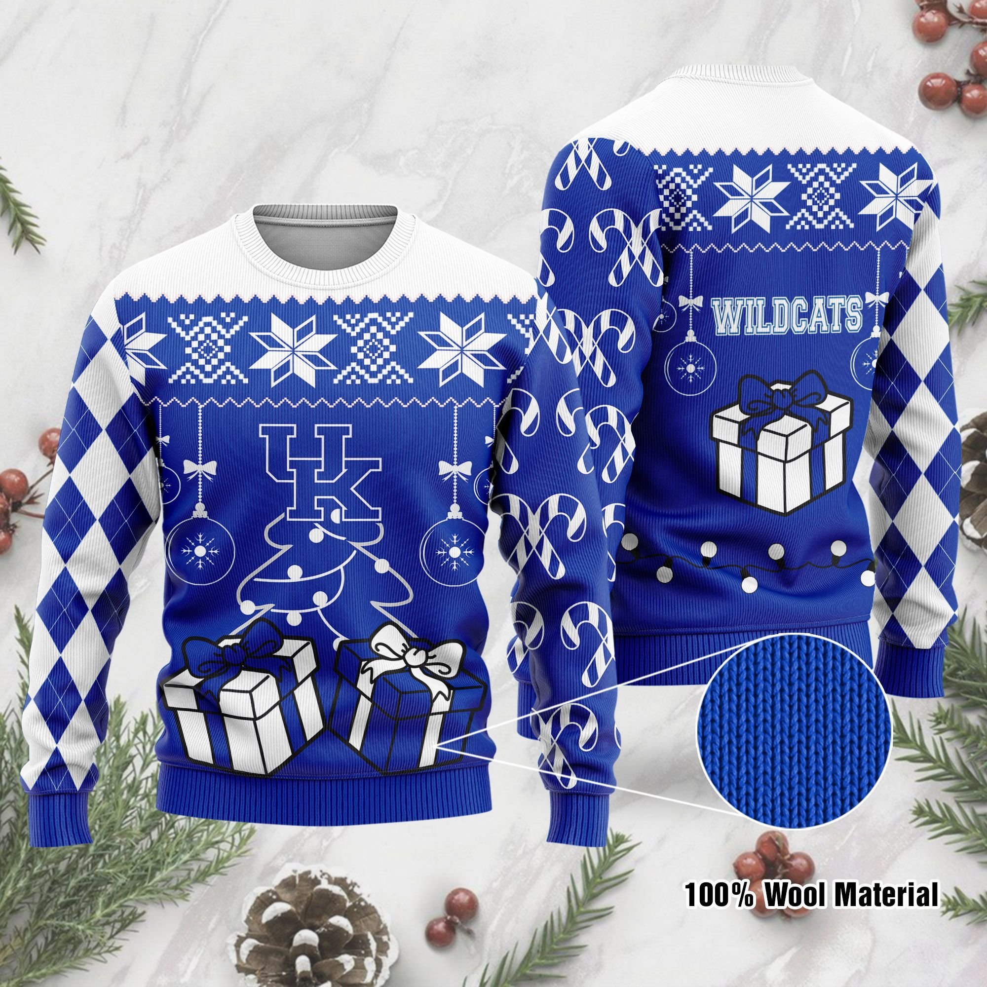 Kentucky Wildcats Funny Ugly Christmas Sweater Kentucky Wildcats Funny Ugly Christmas Sweater