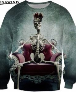King Skull Ugly Christmas Sweater