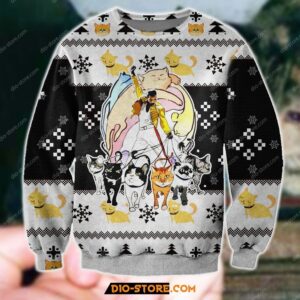 Knitting Pattern Freddie Mercury And His Cats For Unisex Ugly Christmas Sweater
