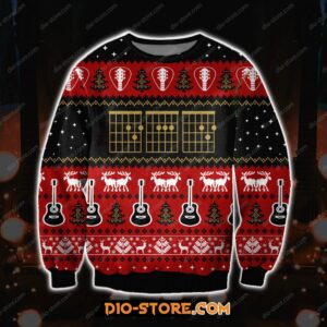 Knitting Pattern Guitar Ugly Christmas Sweater
